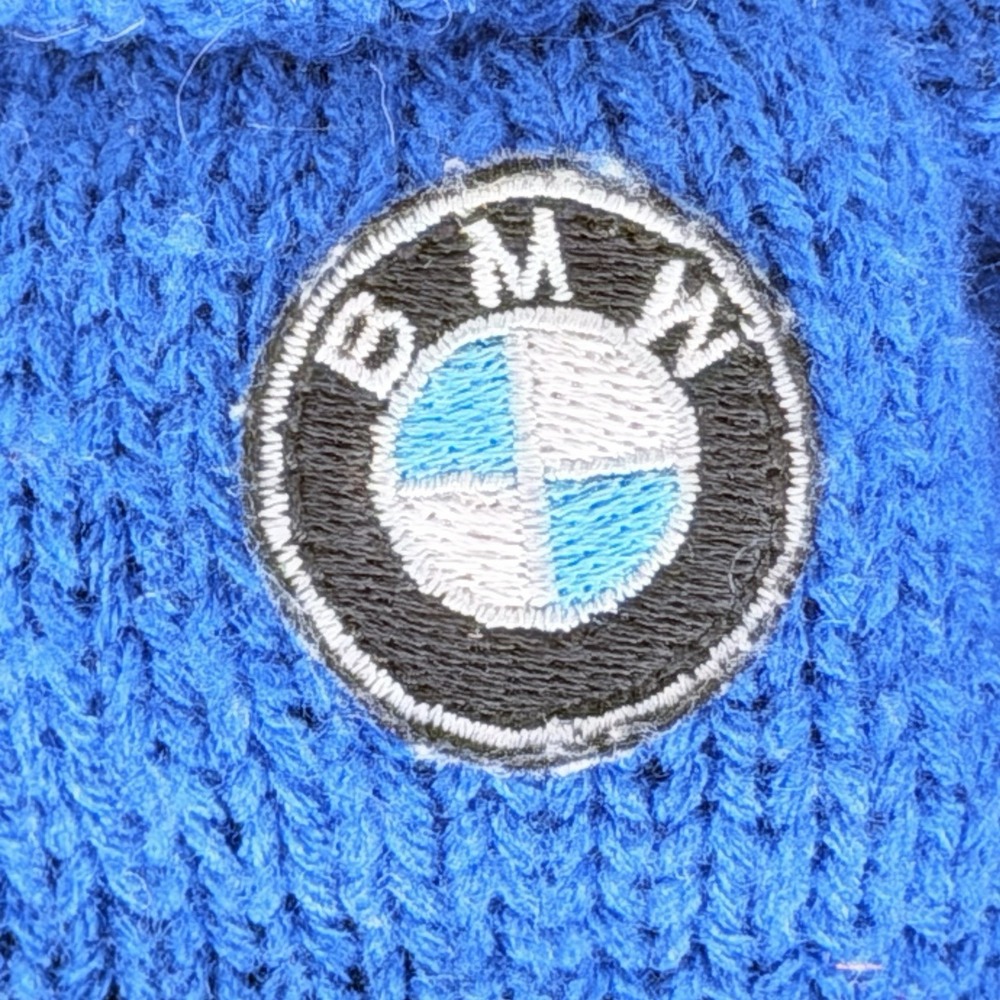 BMW Gund Signature Bear Plush 17" White Teddy Blue Sweater Stuffed - Picture 2 of 8